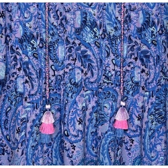 Lilly Pulitzer Marilina Flowing Tunic Top Size S Preowned Excellent - Picture 4 of 4